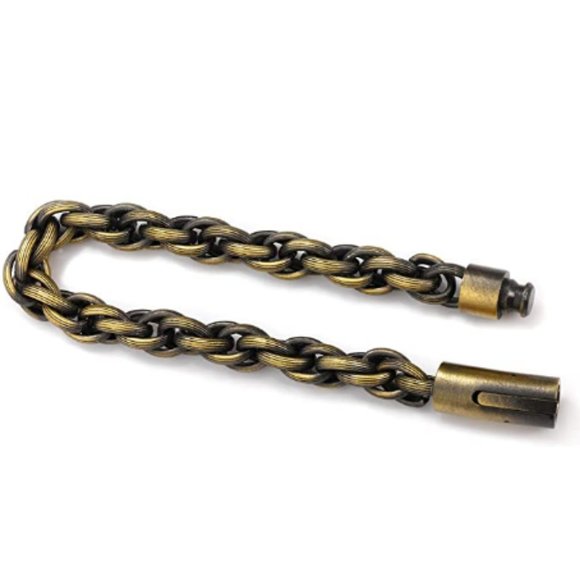 Great Brushed Bronze Link Bracelet - Picture 5 of 6